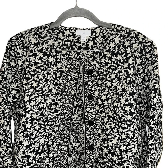 J. Jill Quilted Puffer Floral Blazer Size Small P - Picture 2 of 7